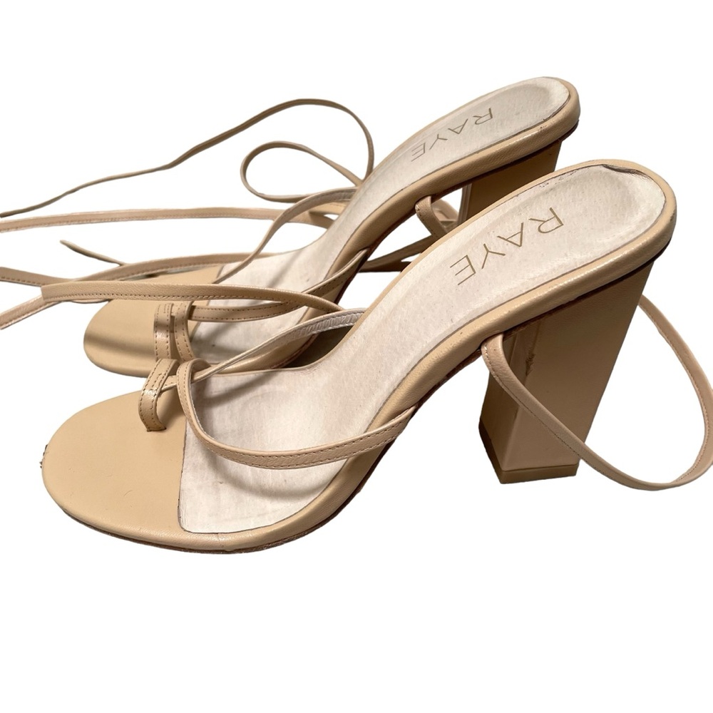 Revolve Raye Anthea Nude Heel Sandals - Picture 3 of 11